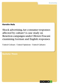 Shock advertising. Are consumer responses affected by culture? A case study on Benetton campaigns under Oliviero Toscani examining German and English responses (eBook, ePUB)