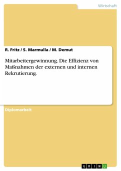 Die Effizienz von Maßnahmen der externen Mitarbeitergewinnung im Vergleich zur internen Rekrutierung (eBook, ePUB) Die Effizienz von Maßnahmen der externen Mitarbeitergewinnung im Vergleich zur internen Rekrutierung (eBook, ePUB)