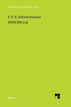 Ethik (1812/13) (eBook, PDF) - Schleiermacher, Friedrich Daniel Ernst