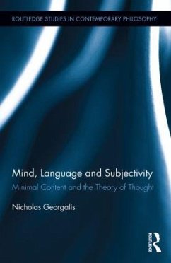 Mind, Language and Subjectivity - Georgalis, Nicholas
