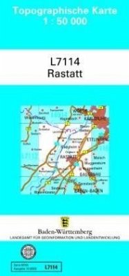 Cover Topographische Karte Baden-Württemberg, Zivilmilitärische Ausgabe - Rastatt / Topographische Karten Baden-Württemberg, Zivilmilitärische Ausgabe