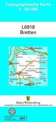 Cover Topographische Karte Baden-Württemberg, Zivilmilitärische Ausgabe - Bretten / Topographische Karten Baden-Württemberg, Zivilmilitärische Ausgabe