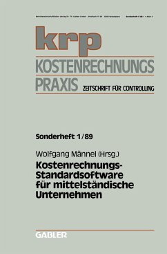 Kostenrechnungs-Standardsoftware für mittelständische Unternehmen - Männel, Wolfgang