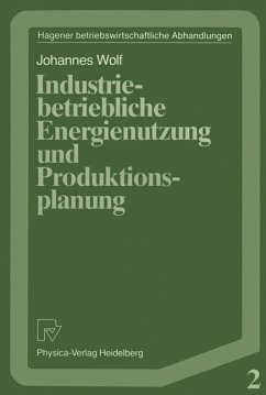 Industriebetriebliche Energienutzung und Produktionsplanung - Wolf, Johannes