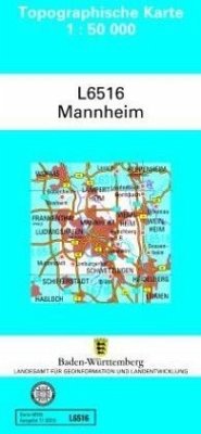 Topographische Karte Baden-Württemberg, Zivilmilitärische Ausgabe - Mannheim / Topographische Karten Baden-Württemberg, Zivilmilitärische Ausgabe