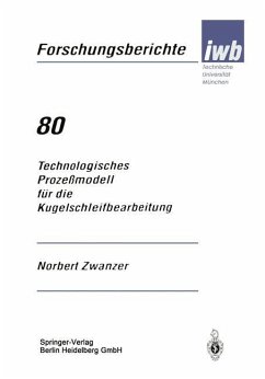Technologisches Prozeßmodell für die Kugelschleifbearbeitung - Zwanzer, Norbert