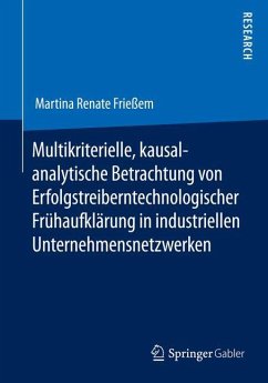 Multikriterielle, kausalanalytische Betrachtung von Erfolgstreibern technologischer Frühaufklärung in industriellen Unternehmensnetzwerken - Frießem, Martina Renate