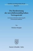 Die Herabsetzung der unverhältnismäßig hohen Vertragsstrafe