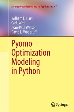 Pyomo ¿ Optimization Modeling in Python - Hart, William E.;Laird, Carl;Watson, Jean-Paul
