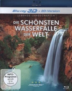 Die schönsten Wasserfälle der Welt 3D, 1 Blu-ray
