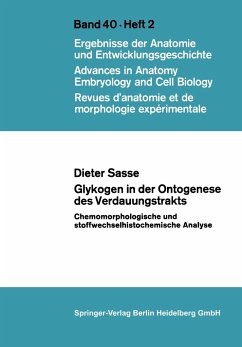 Glykogen in der Ontogenese des Verdauungstrakts