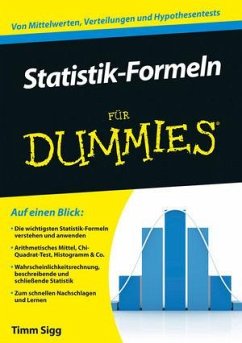 Statistik-Formeln für Dummies - Sigg, Timm