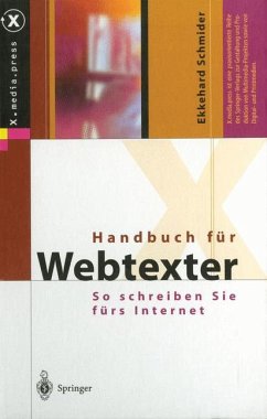 Handbuch für Webtexter - Schmider, Ekkehard