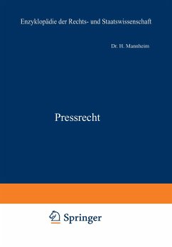 Pressrecht - Mannheim, H.
