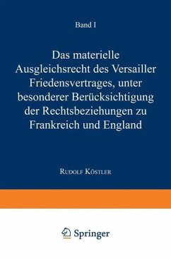 Das Materielle Ausgleichsrecht des Versailler Friedensvertrages - Dölle, Hans