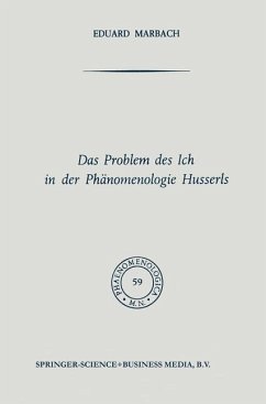 Das Problem des Ich in der Phänomenologie Husserls - Marbach, NA