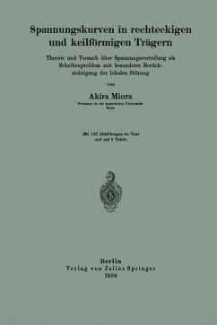 Spannungskurven in rechteckigen und keilförmigen Trägern - Miura, Akira
