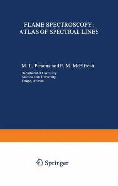 Flame Spectroscopy: Atlas of Spectral Lines - Parsons, M. L.