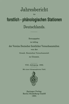 Jahresbericht der forstlich-Phänologischen Stationen Deutschlands