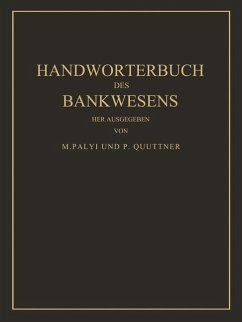 Handwörterbuch des Bankwesens - Palyi, M.;Quittner, P.