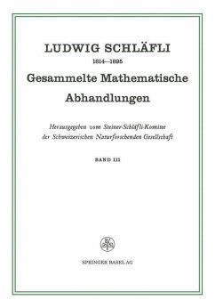 Gesammelte Mathematische Abhandlungen - Schläfli, Ludwig