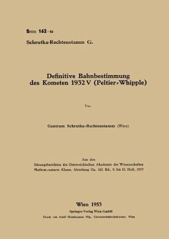 Definitive Bahnbestimmung des Kometen 1932V (Peltier-Whipple) - Schrutka-Rechtenstamm, Guntram