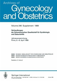 Verhandlungen der Schweizerischen Gesellschaft für Gynäkologie und Geburtshilfe - Schneider, H.;Kind, C.;Petersen, E. E.