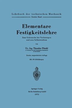 Elementare Festigkeitslehre - Pöschl, Theodor