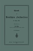 Chronik des Deutschen Forstwesens im Jahre 1885 Chronik des Deutschen Forstwesens im Jahre 1885