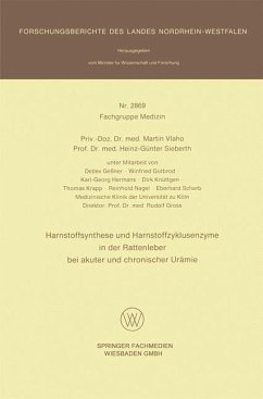 Harnstoffsynthese und Harnstoffzyklusenzyme in der Rattenleber bei akuter und chronischer Urämie - Vlaho, Martin;Sieberth, Heinz-Günter