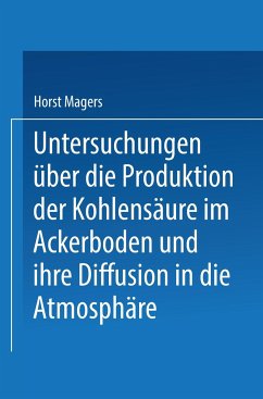 Untersuchungen über die Produktion der Kohlensäure im Ackerboden und ihre Diffusion in die Atmosphäre - Magers, Horst
