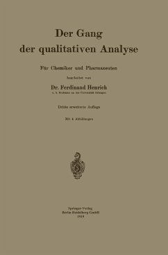 Der Gang der qualitativen Analyse - Henrich, Ferdinant