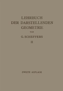 Lehrbuch der Darstellenden Geometrie - Scheffers, Georg