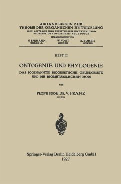 Ontogenie und Phylogenie - Franz, V.