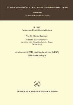 Cover Kinetische- (KESR) und Modulations- (MESR) ESR - Spektroskopie