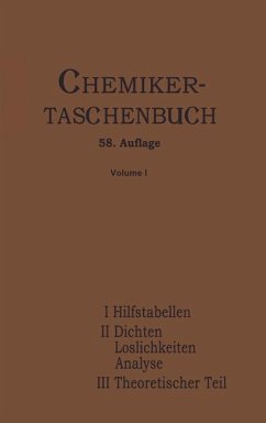 Chemiker-Taschenbuch - Biedermann, Rudolf;Roth, W. A.;Koppel, I.