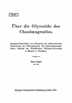 Über die Glyceride des Chaulmugraöles - Engel, Horst