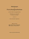 Mitteilungen über Forschungsarbeiten auf dem Gebiete des Ingenieurwesens