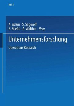 Unternehmensforschung - Adam, A.;Sagoroff, S.;STIEFEL, Eduard Ludwig