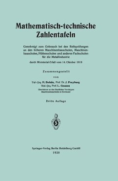 Mathematisch-technische Zahlentafeln - Bohde, Heinrich;Freyberg, Joh;Geusen, Leonhard