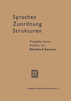 Sprachen ¿ Zuordnung ¿ Strukturen - Zwirner, Eberhard;Bluhme, Hermann
