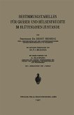 Bestimmungstabellen für Gräser und Hülsenfrüchte im Blütenlosen Zustande Bestimmungstabellen für Gräser und Hülsenfrüchte im Blütenlosen Zustande