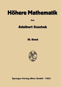 Vorlesungen über höhere Mathematik - Duschek, Adalbert