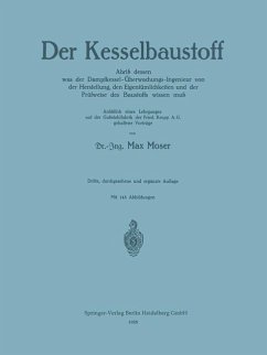 Der Kesselbaustoff - Moser, Max