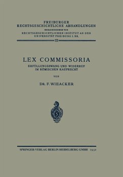 Lex Commissoria - Wieacker, Franz