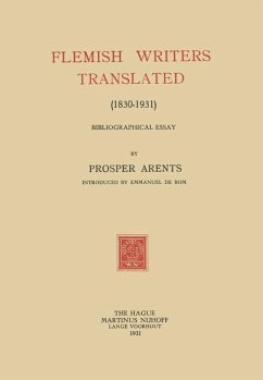 Flemish Writers Translated (1830¿1931) - Arents, Prosper