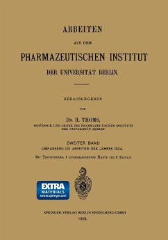 Arbeiten aus dem Pharmazeutischen Institut der Universität Berlin - Thoms, H.