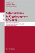 Selected Areas in Cryptography -- SAC... - Bild 1