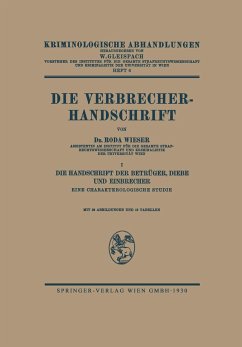 Die Verbrecher-Handschrift - Wieser, Roda J.