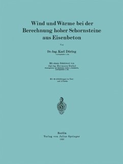 Wind und Wärme bei der Berechnung hoher Schornsteine aus Eisenbeton - Döring, Karl;Goebel, Hermann